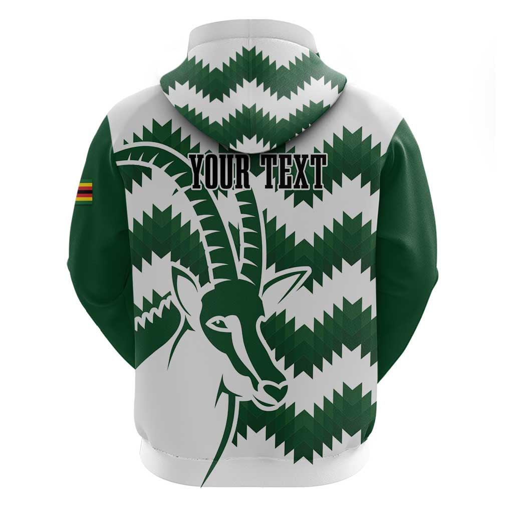 Zimbabwe Rugby The Sables Personalized Zip Hoodie Retro Jersey Inspired - African Pride