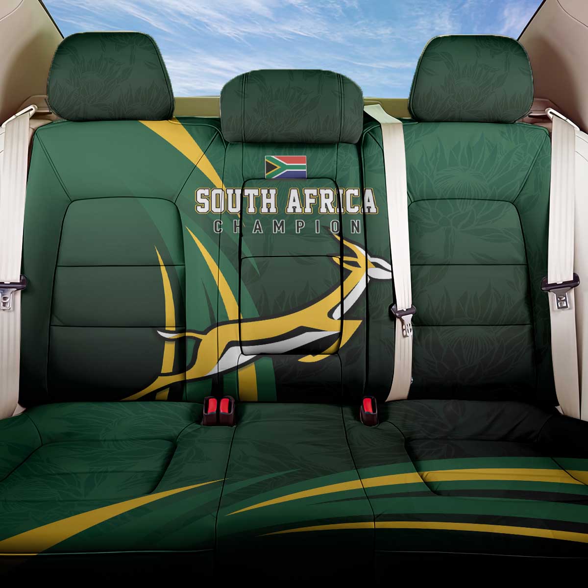 South Africa WC2026 Back Car Seat Cover Springboks Champion