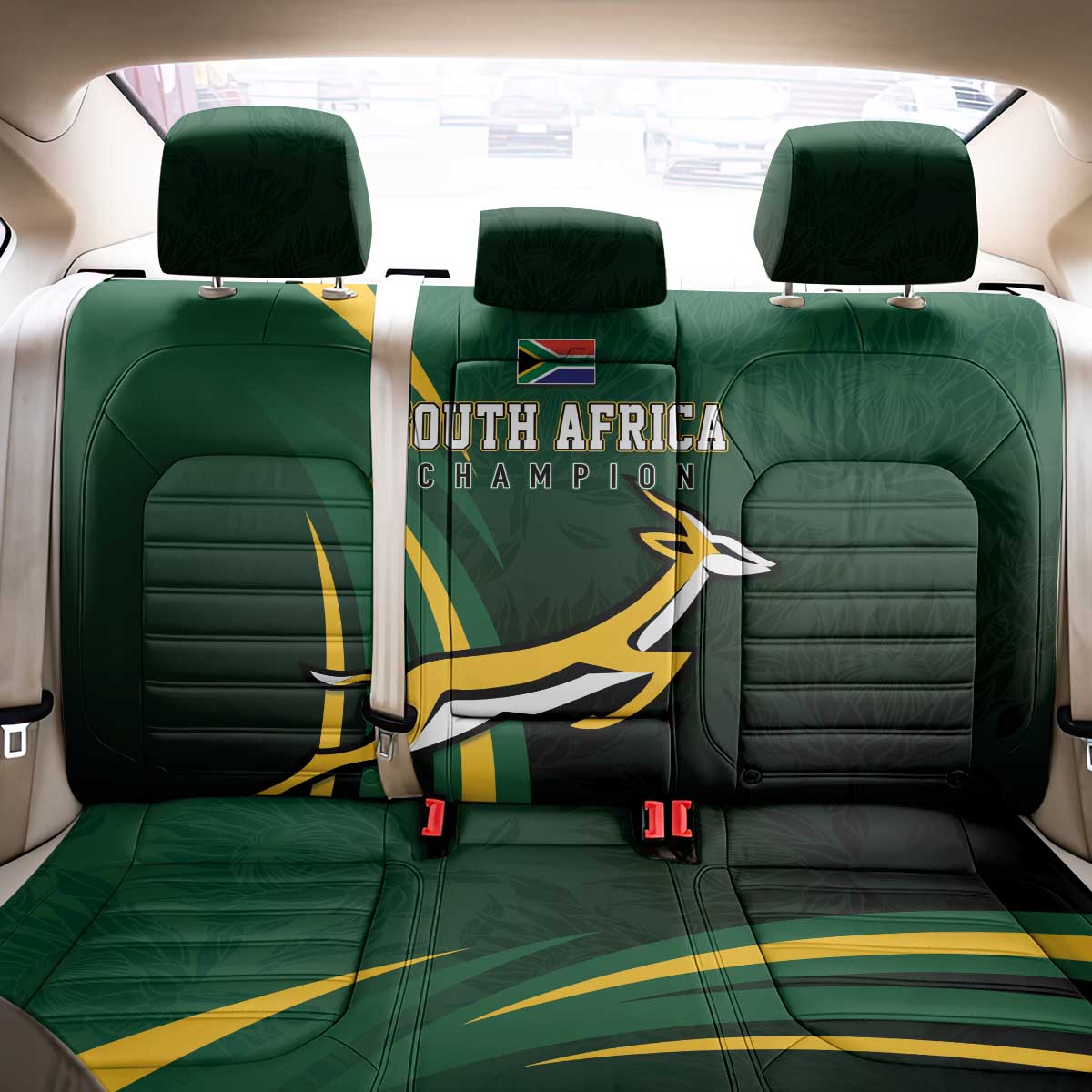 South Africa WC2026 Back Car Seat Cover Springboks Champion