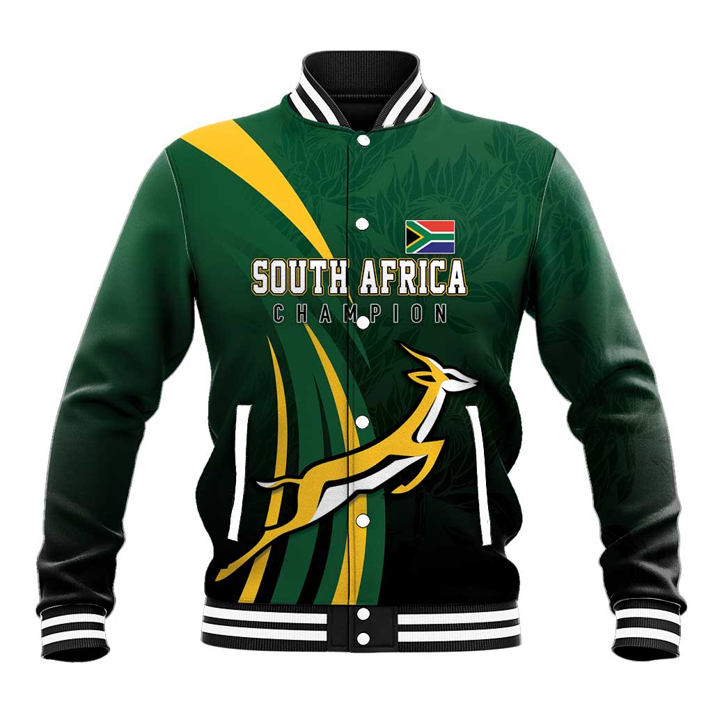South Africa WC2026 Personalized Baseball Jacket Springboks Champion