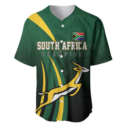 South Africa WC2026 Personalized Baseball Jersey Springboks Champion