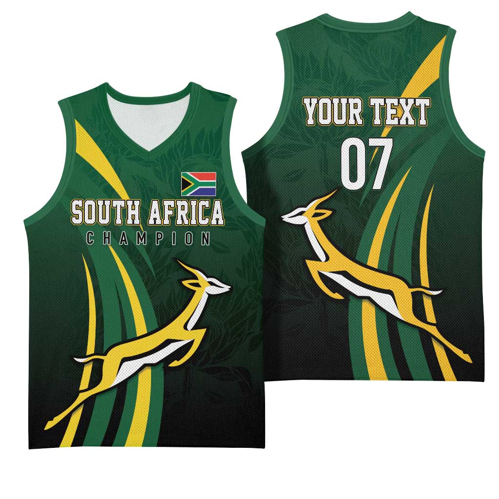 South Africa WC2026 Personalized Basketball Jersey Springboks Champion
