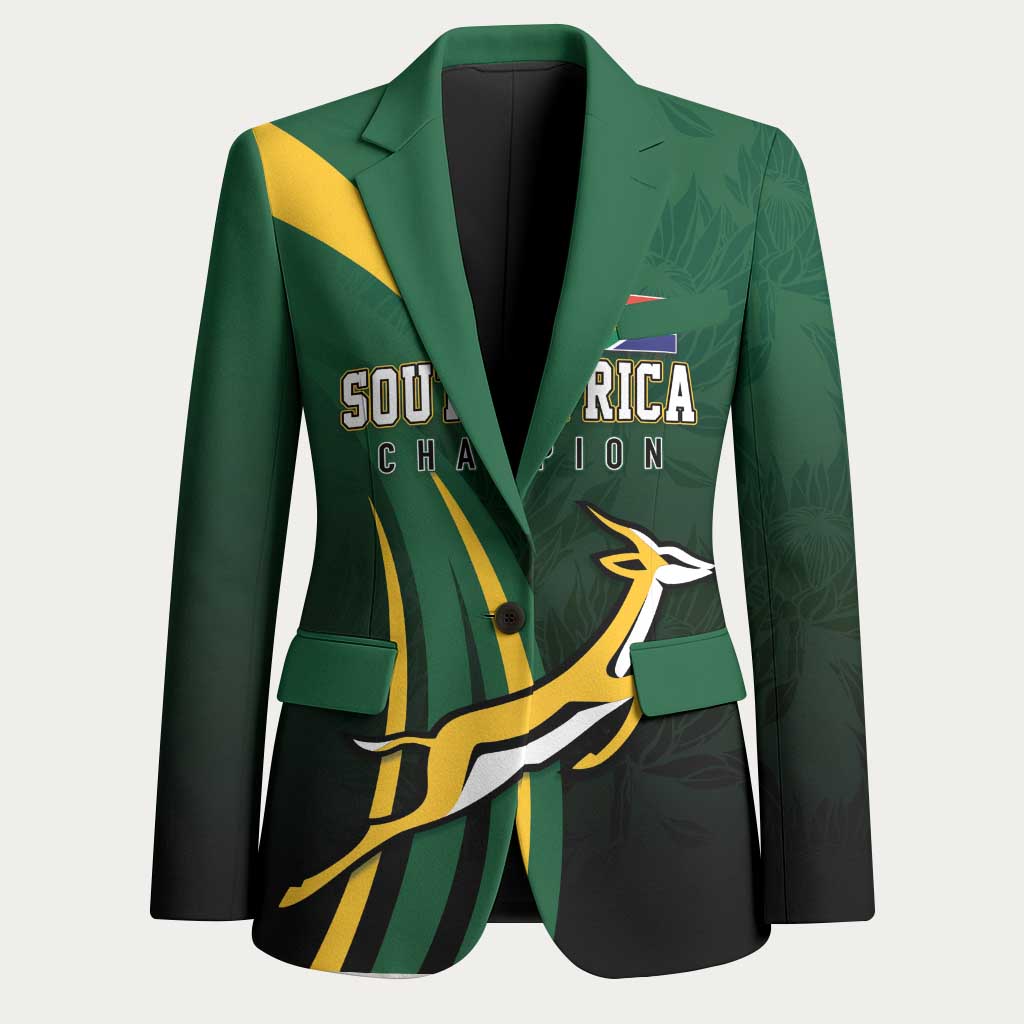 South Africa WC2026 Personalized Blazer Springboks Champion