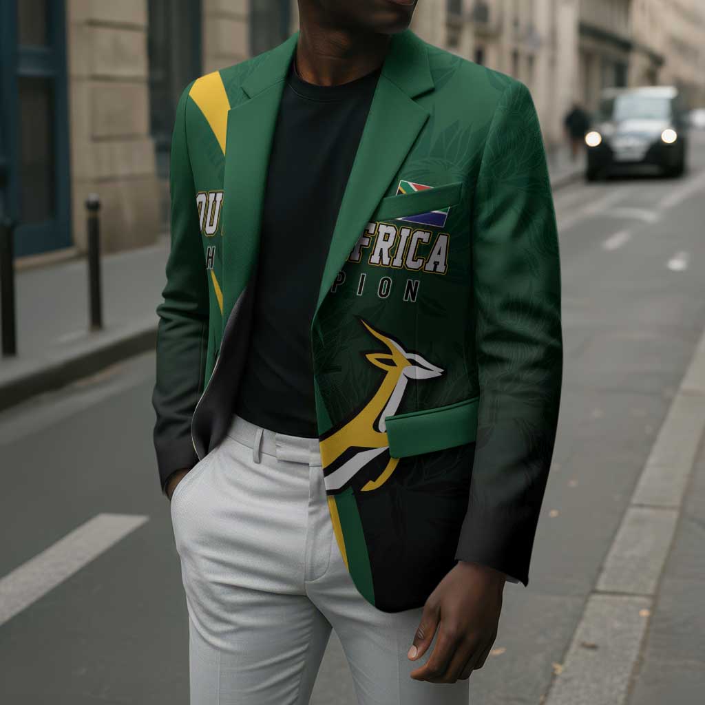 South Africa WC2026 Personalized Blazer Springboks Champion