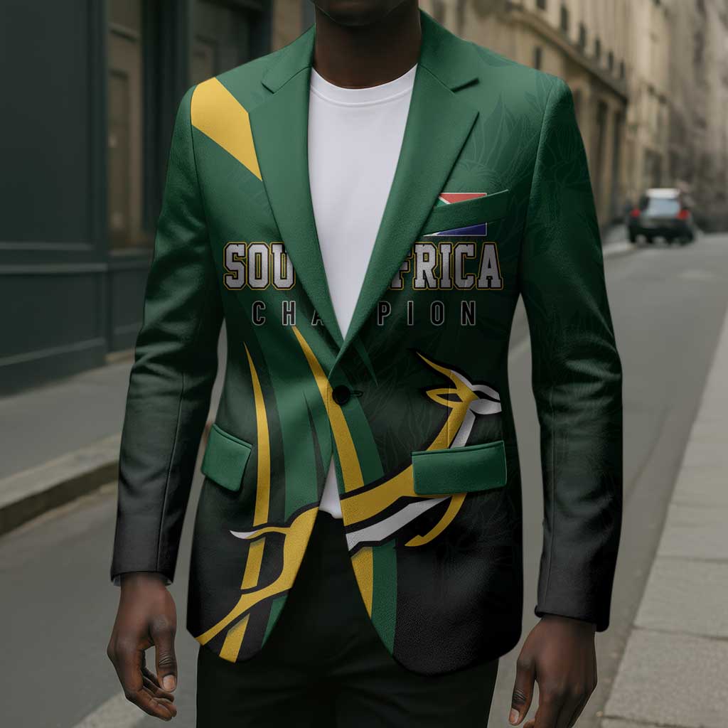 South Africa WC2026 Personalized Blazer Springboks Champion