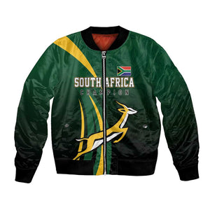 South Africa WC2026 Personalized Bomber Jacket Springboks Champion