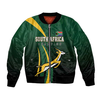 South Africa WC2026 Personalized Bomber Jacket Springboks Champion