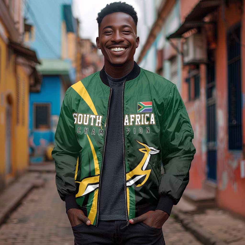 South Africa WC2026 Personalized Bomber Jacket Springboks Champion