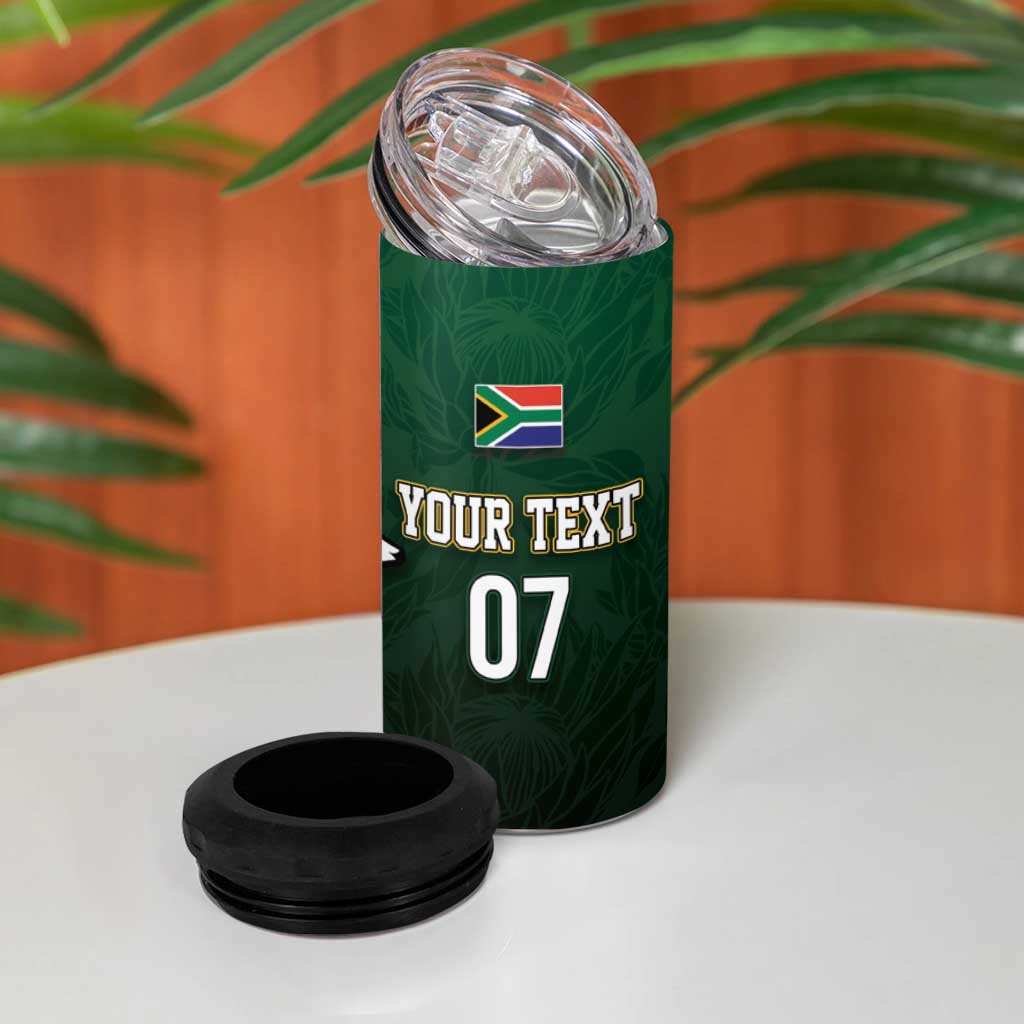 South Africa WC2026 Personalized 4 in 1 Can Cooler Tumbler Springboks Champion