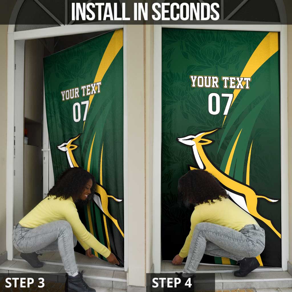 South Africa WC2026 Personalized Door Cover Springboks Champion