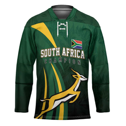 South Africa WC2026 Personalized Hockey Jersey Springboks Champion
