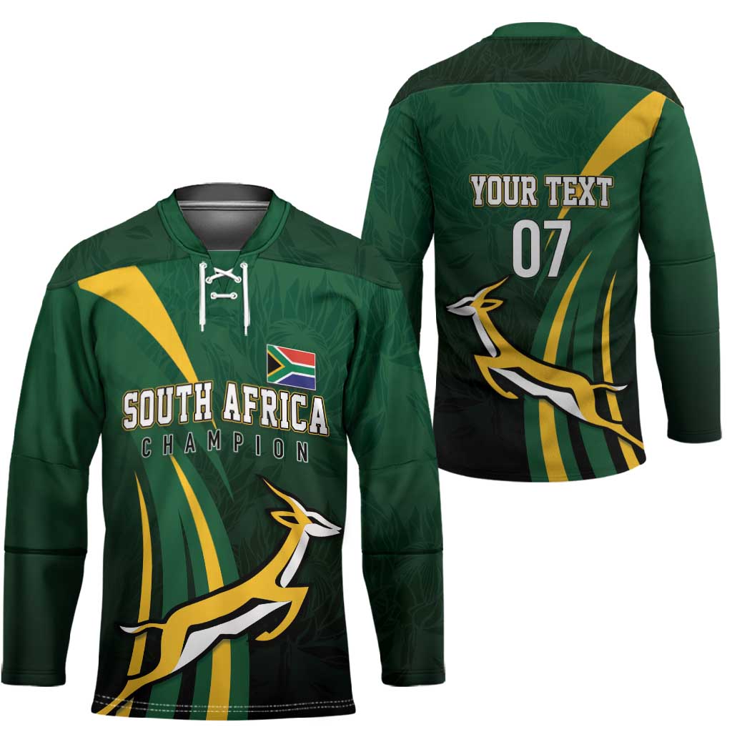 South Africa WC2026 Personalized Hockey Jersey Springboks Champion