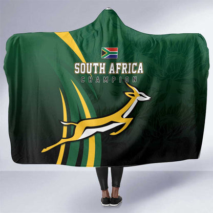 South Africa WC2026 Hooded Blanket Springboks Champion