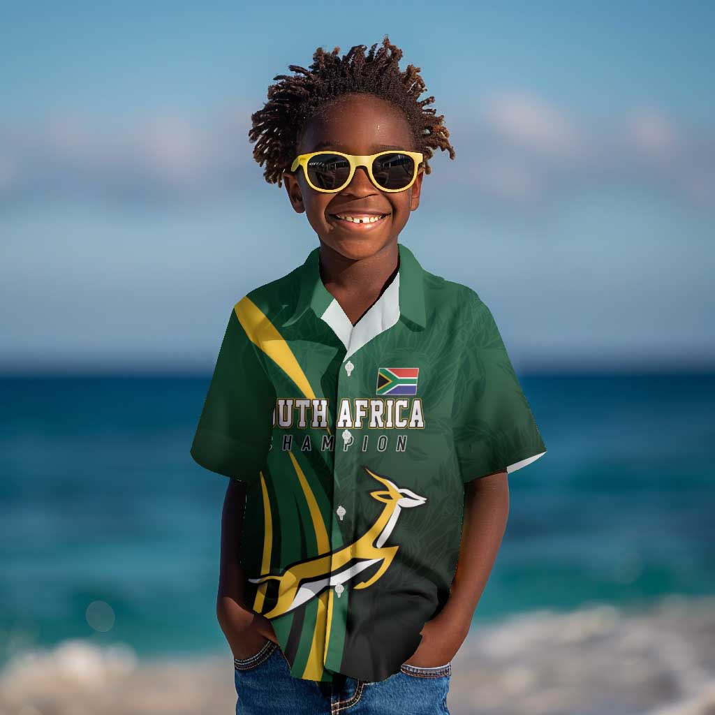 South Africa WC2026 Personalized Kid Hawaiian Shirt Springboks Champion