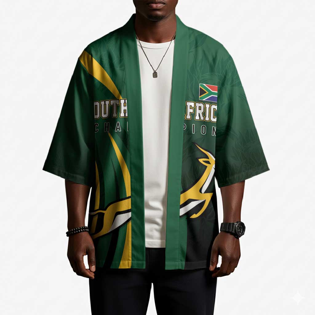 South Africa WC2026 Personalized Kimono Springboks Champion