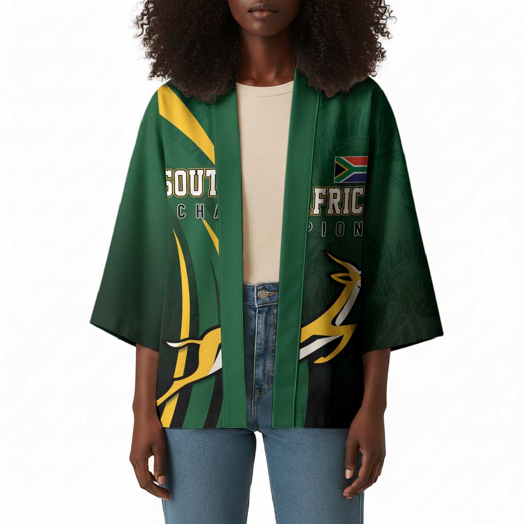 South Africa WC2026 Personalized Kimono Springboks Champion