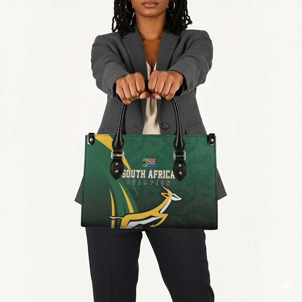 South Africa WC2026 Leather Bag Springboks Champion