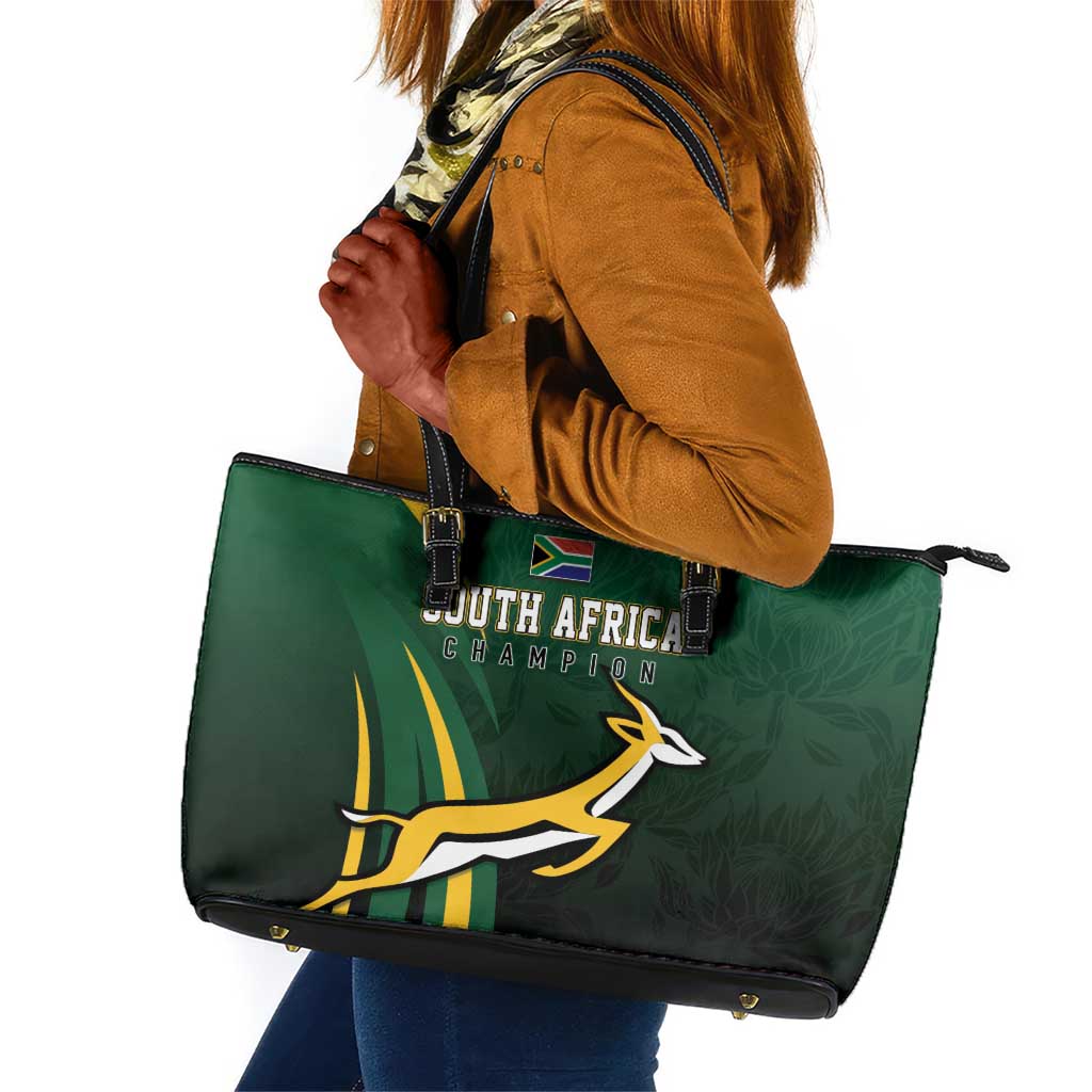 South Africa WC2026 Leather Tote Bag Springboks Champion