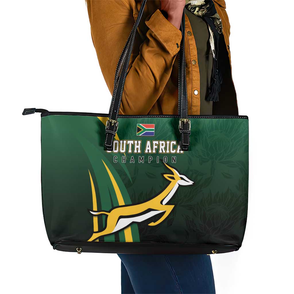 South Africa WC2026 Leather Tote Bag Springboks Champion