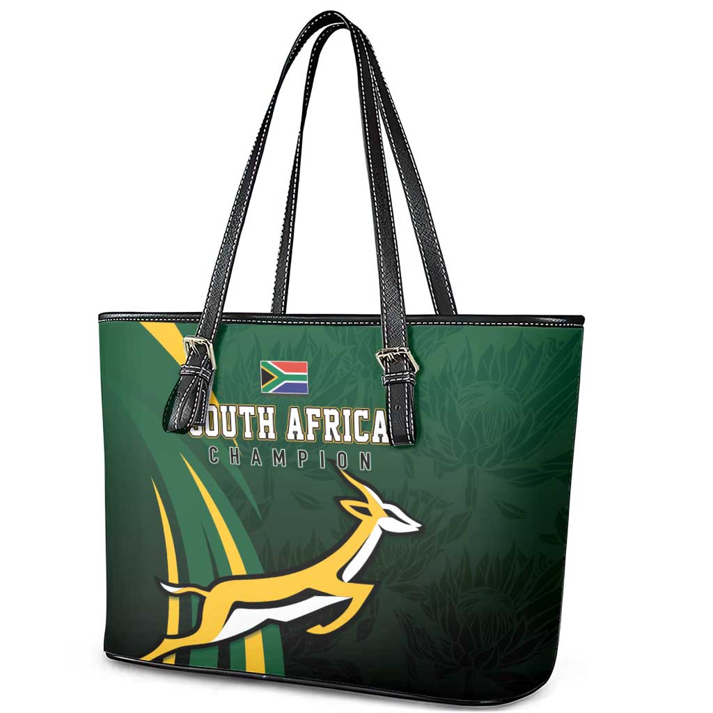 South Africa WC2026 Leather Tote Bag Springboks Champion