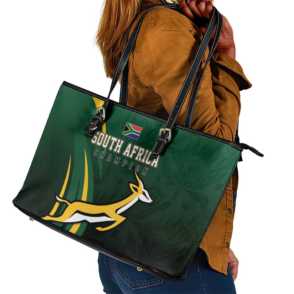 South Africa WC2026 Leather Tote Bag Springboks Champion