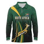 South Africa WC2026 Personalized Long Sleeve Polo Shirt Springboks Champion