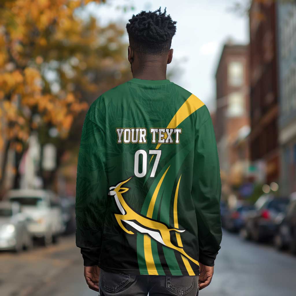 South Africa WC2026 Personalized Long Sleeve Shirt Springboks Champion