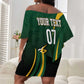 South Africa WC2026 Personalized Off Shoulder Short Dress Springboks Champion