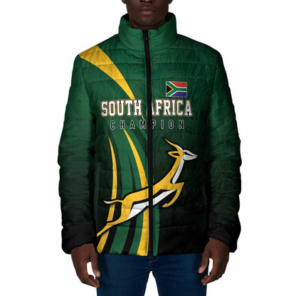 South Africa WC2026 Personalized Padded Jacket Springboks Champion