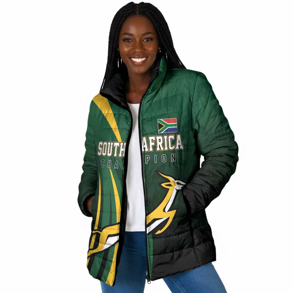 South Africa WC2026 Personalized Padded Jacket Springboks Champion