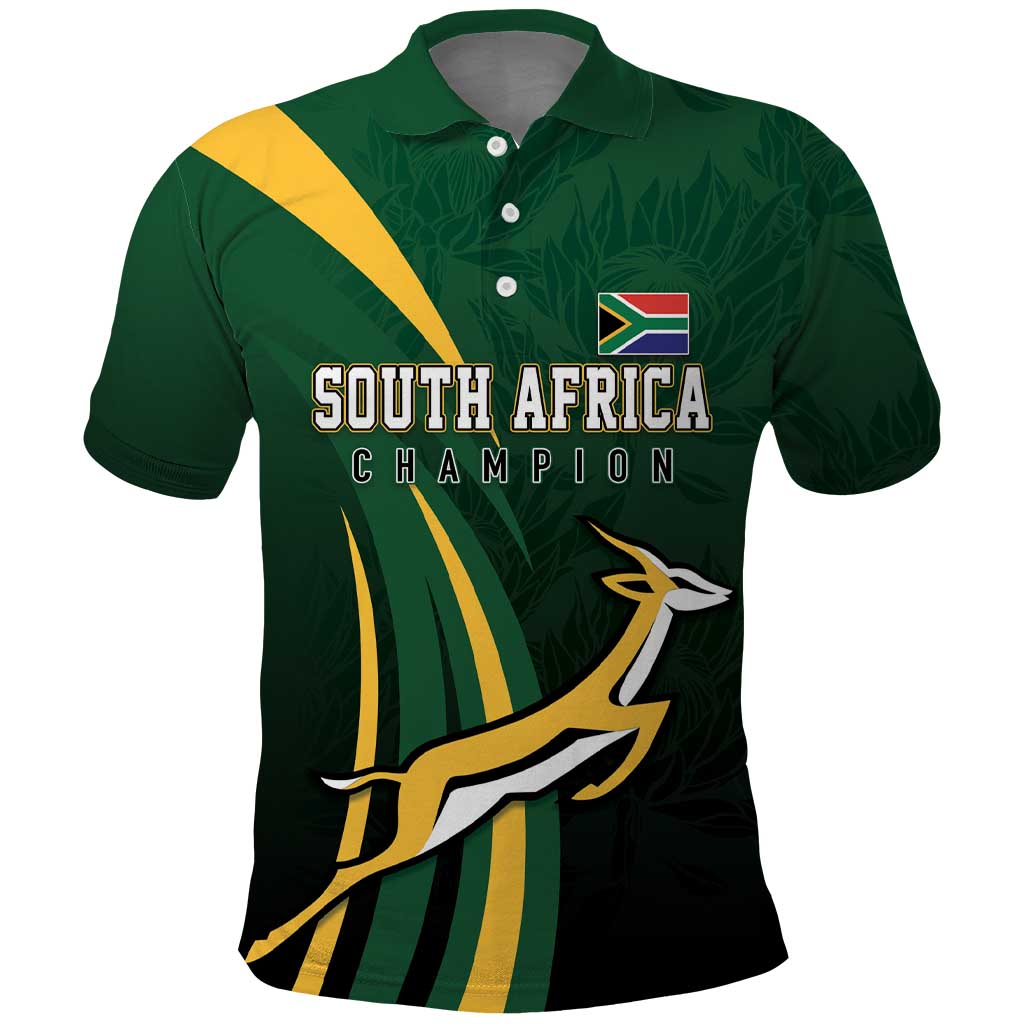 South Africa WC2026 Personalized Polo Shirt Springboks Champion