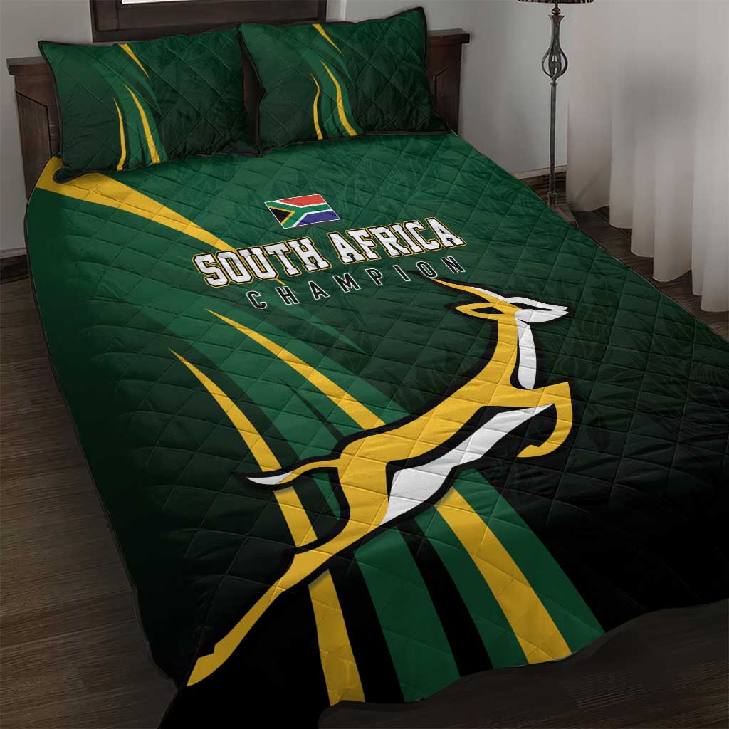 South Africa WC2026 Quilt Bed Set Springboks Champion