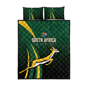 South Africa WC2026 Quilt Bed Set Springboks Champion