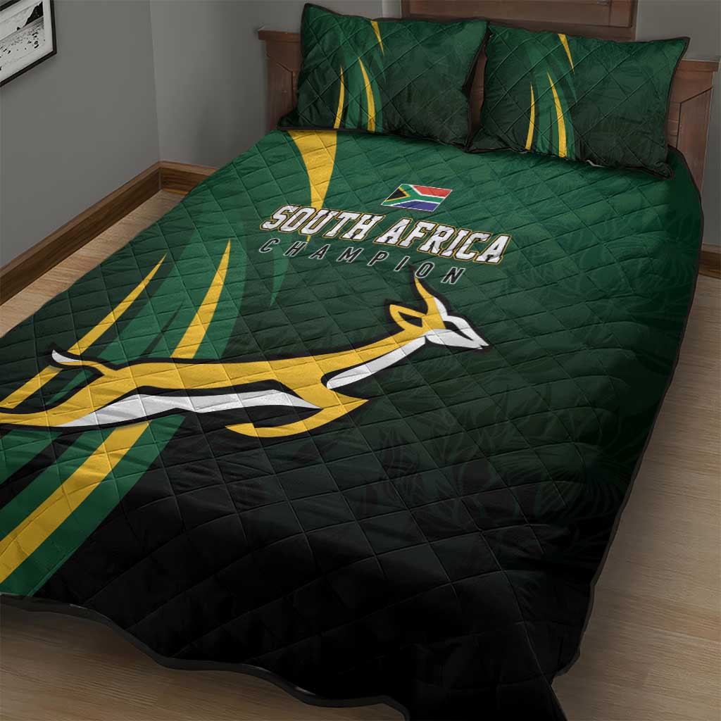 South Africa WC2026 Quilt Bed Set Springboks Champion