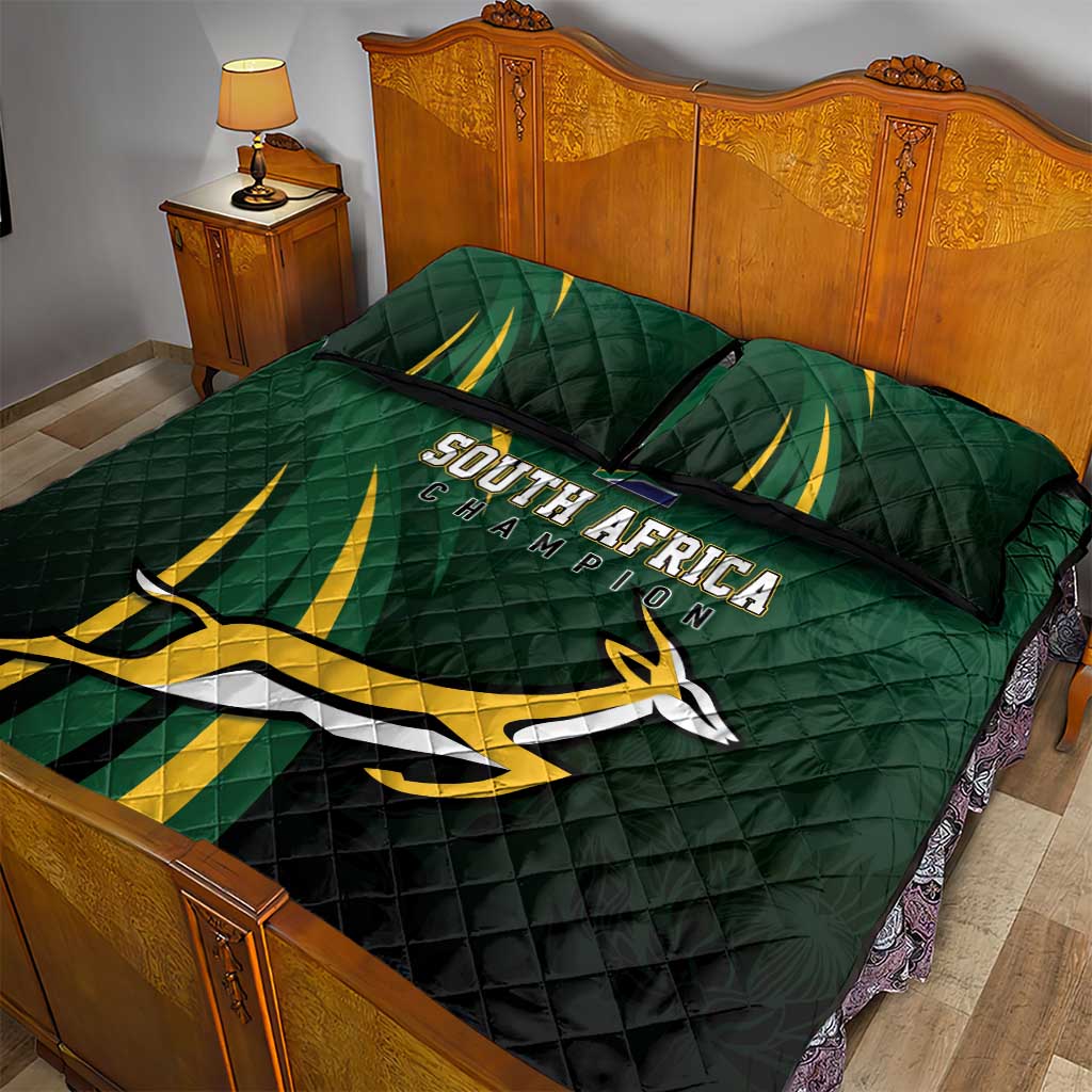 South Africa WC2026 Quilt Bed Set Springboks Champion