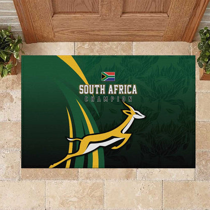 South Africa WC2026 Rubber Doormat Springboks Champion