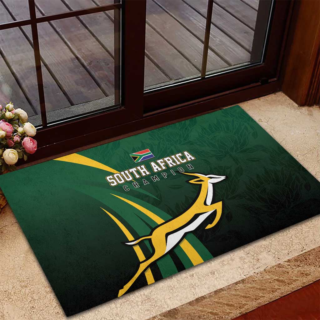 South Africa WC2026 Rubber Doormat Springboks Champion