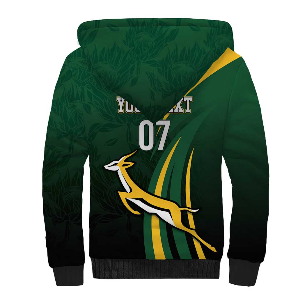 South Africa WC2026 Personalized Sherpa Hoodie Springboks Champion