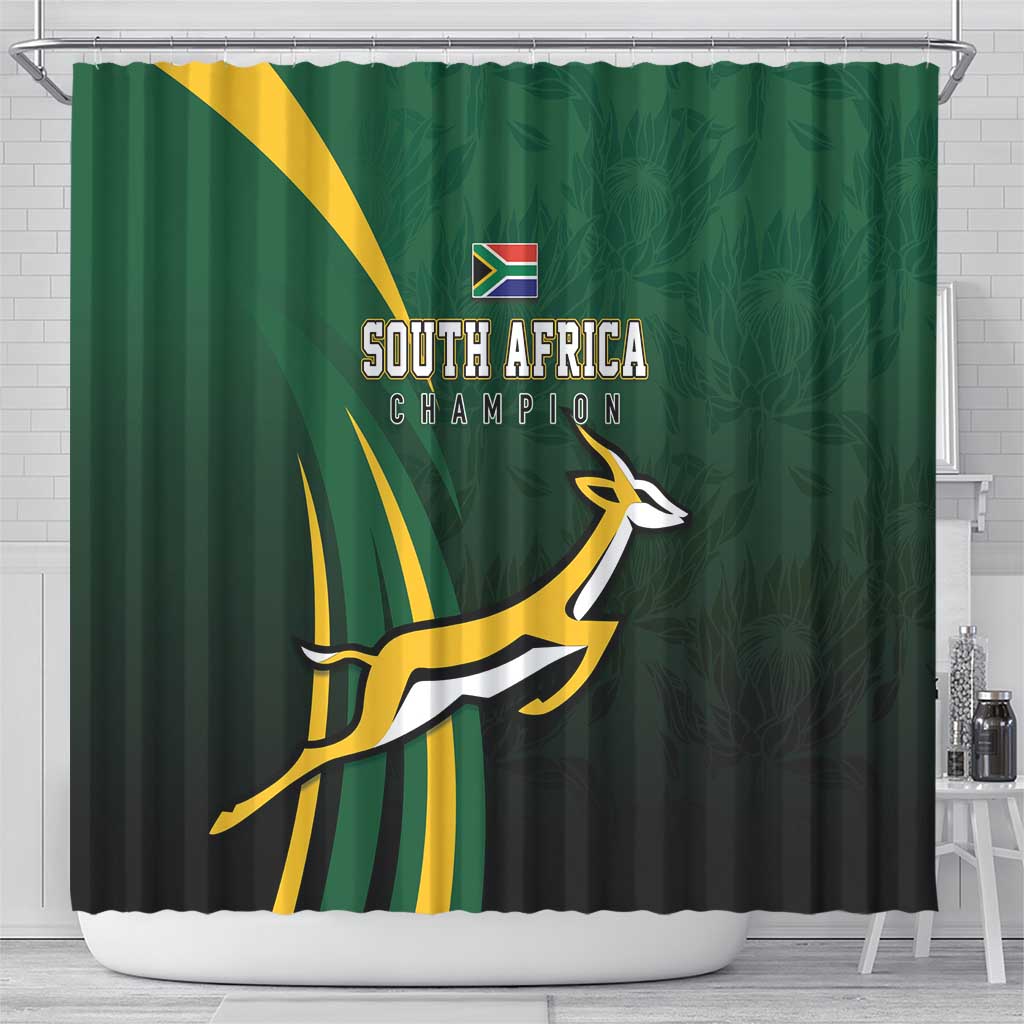South Africa WC2026 Shower Curtain Springboks Champion
