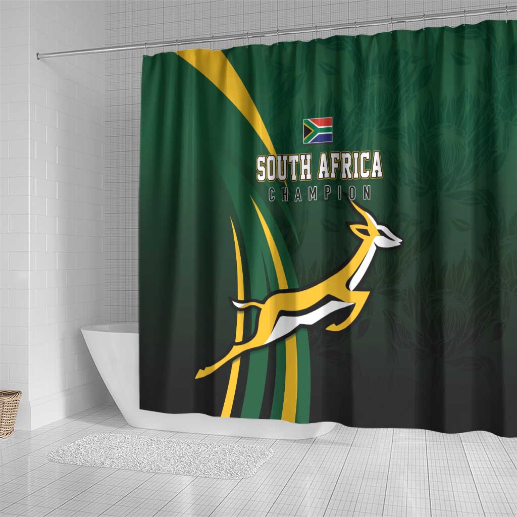 South Africa WC2026 Shower Curtain Springboks Champion
