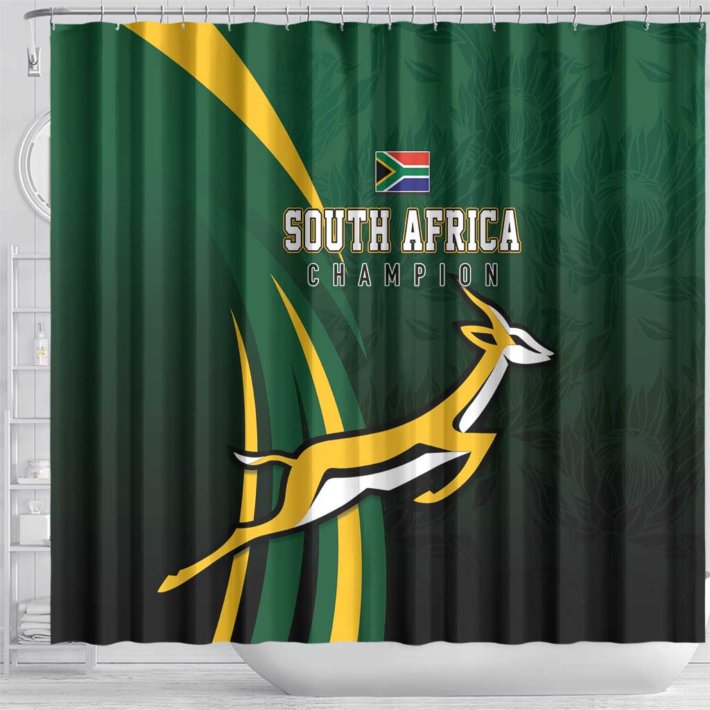 South Africa WC2026 Shower Curtain Springboks Champion