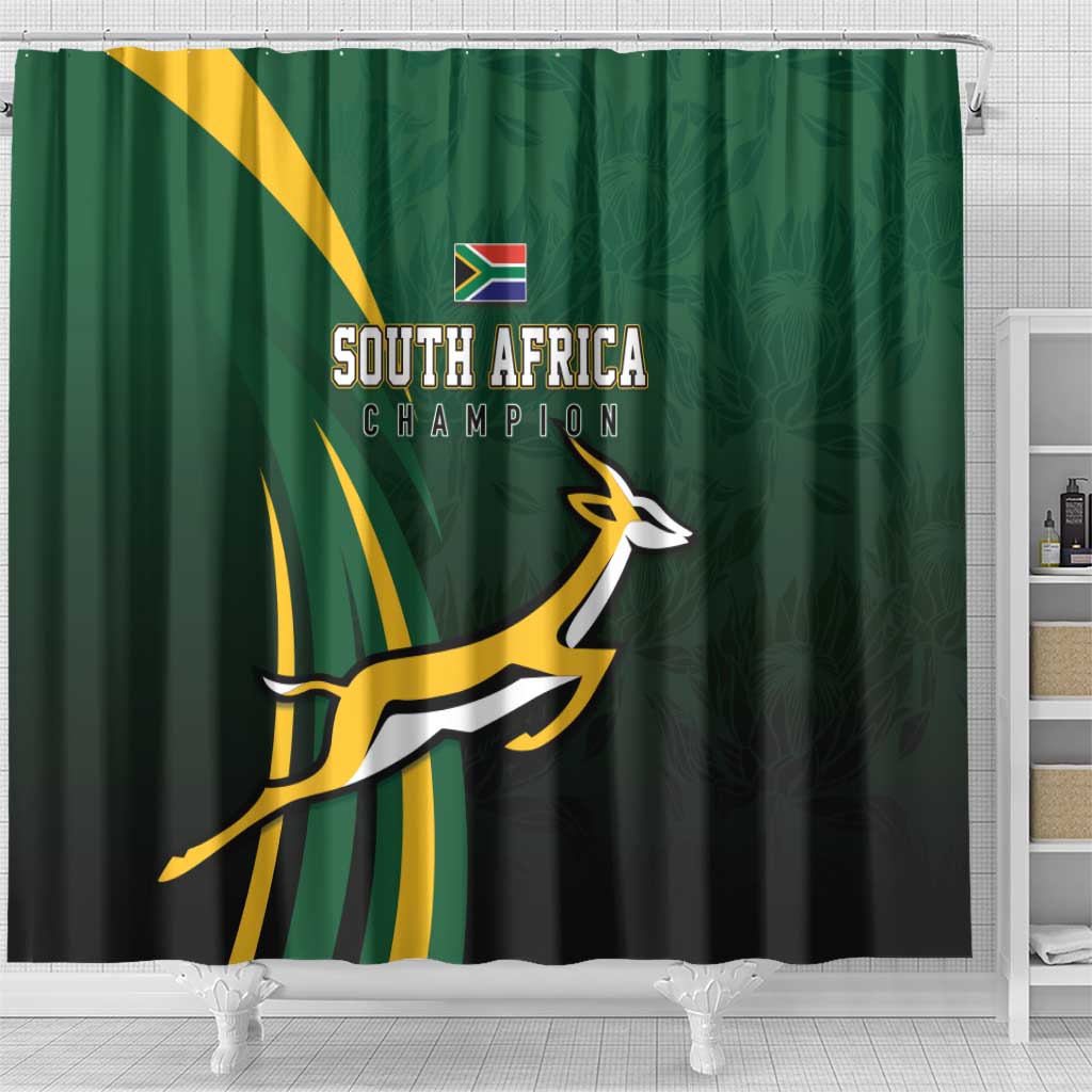 South Africa WC2026 Shower Curtain Springboks Champion