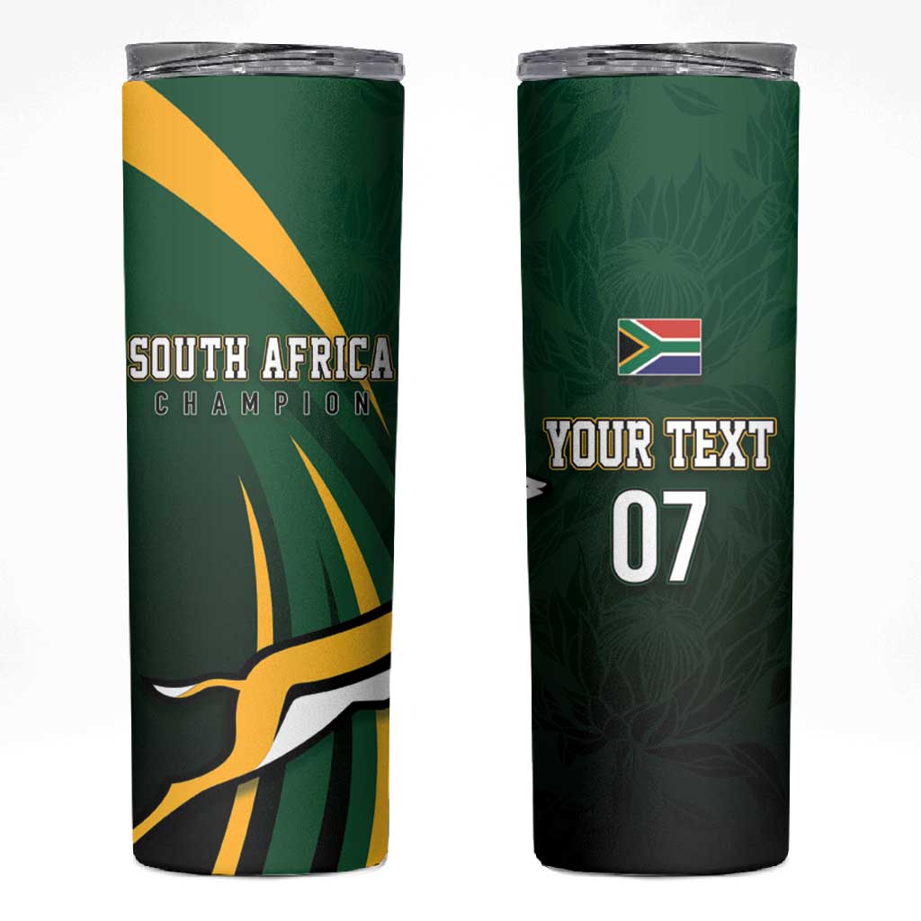 South Africa WC2026 Personalized Skinny Tumbler Springboks Champion
