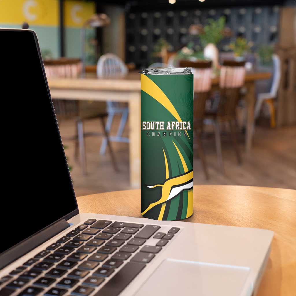 South Africa WC2026 Personalized Skinny Tumbler Springboks Champion