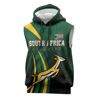 South Africa WC2026 Personalized Sleeveless Hoodie Springboks Champion