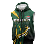 South Africa WC2026 Personalized Sleeveless Zip Hoodie Springboks Champion