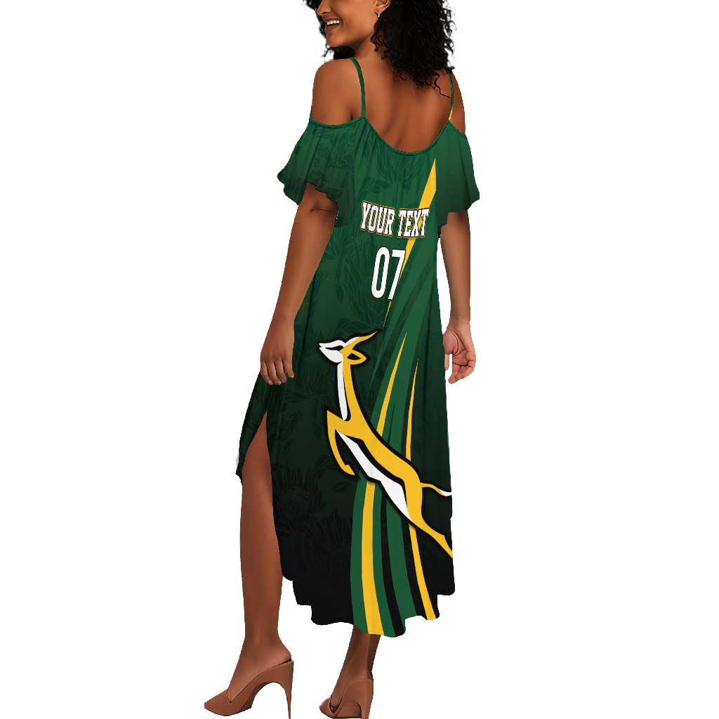 South Africa WC2026 Personalized Summer Maxi Dress Springboks Champion