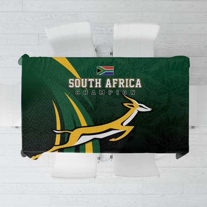 South Africa WC2026 Tablecloth Springboks Champion