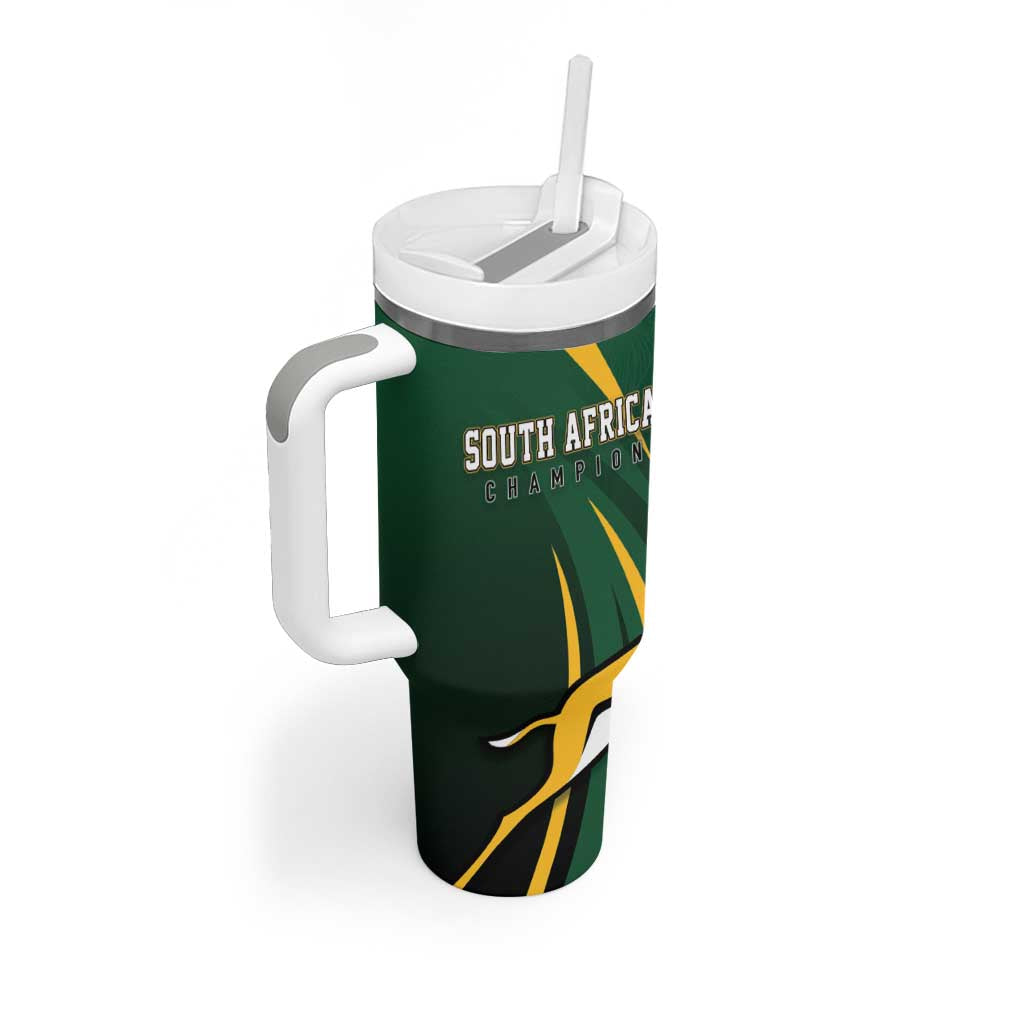 South Africa WC2026 Personalized Tumbler With Handle Springboks Champion