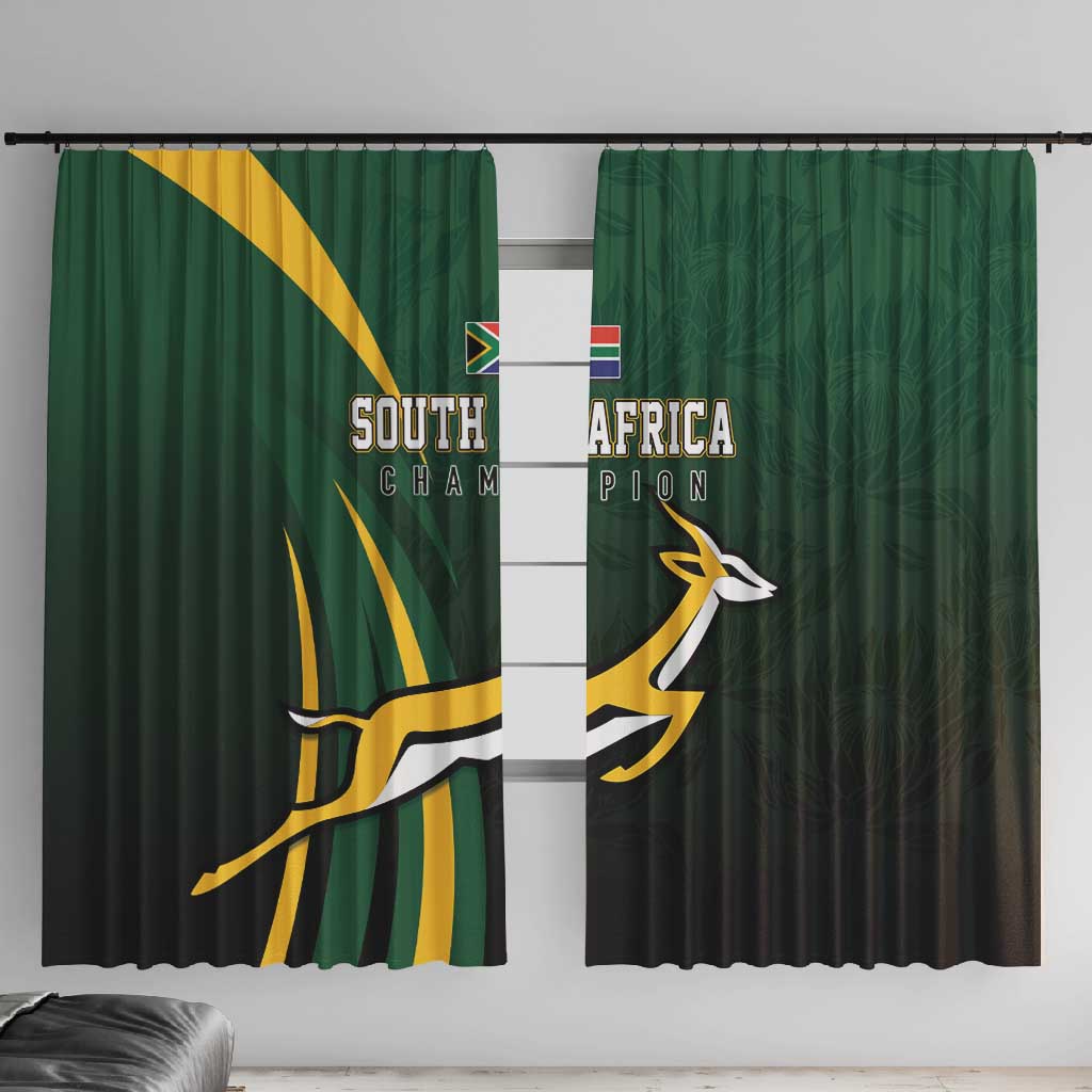 South Africa WC2026 Window Curtain Springboks Champion